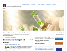 Tablet Screenshot of environmentalprograms.net
